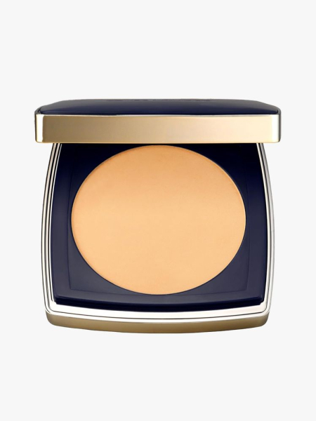 Estée Lauder Double Wear 12-Hour Stay-in-Place Matte Face Powder Foundation in branded component on a light gray background
